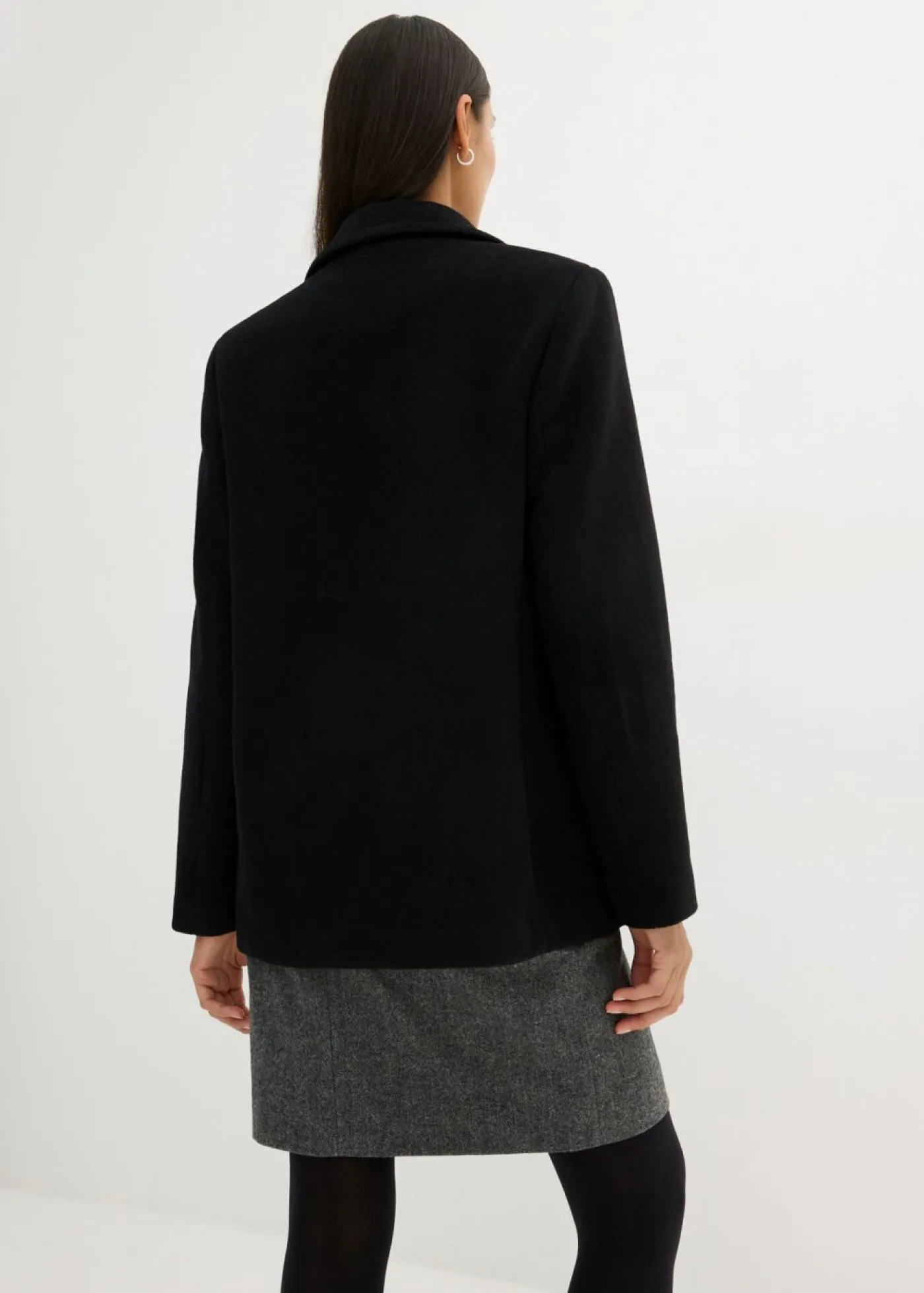 bonprix bonprix Premium|Chaquetas Y Abrigos>Abrigo marinero de lana Negro