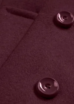 bonprix bonprix Premium|Chaquetas Y Abrigos>Abrigo marinero de lana rojo burdeos