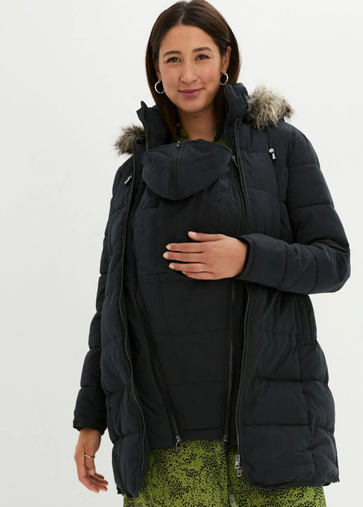 bonprix bonprix Premamá>Abrigo para portabebés/chaqueta premamá para el embarazo y después del embarazo Negro