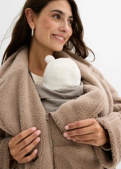 Mujer bonprix bonprix Abrigo premamá 2 en 1 con inserto de porteo