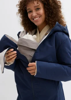 Mujer bonprix bonprix Abrigo premamá reversible 6 en 1 repelente al agua con inserto para porteo y para el embarazo