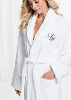 Mujer bonprix bonprix Albornoz de rizo de algodón puro