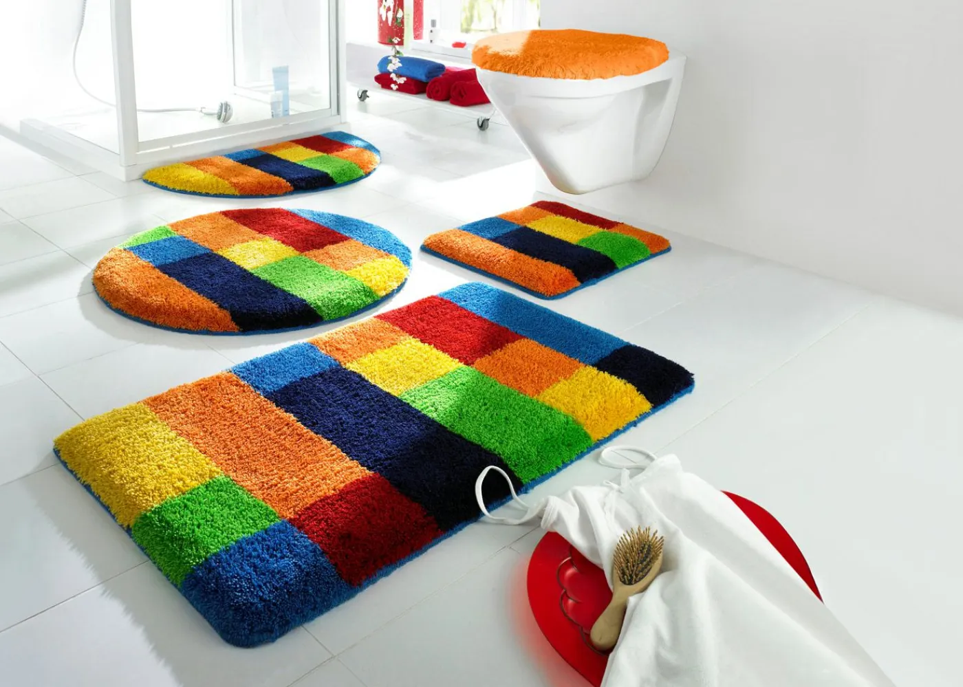 bonprix bonprix Muebles De Baño·Alfombrillas De Baño|Alfombrillas De Baño>Alfombra de baño con diseño de colores con rayas