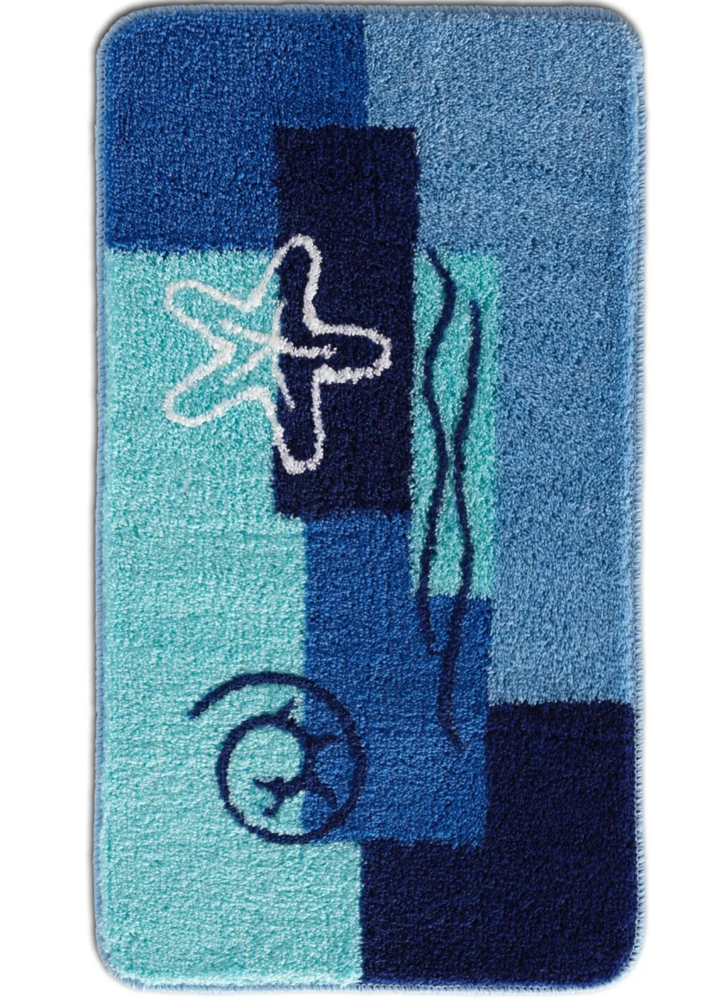 bonprix bonprix Muebles De Baño·Alfombrillas De Baño|Alfombrillas De Baño>Alfombra de baño con motivos marítimos Azul