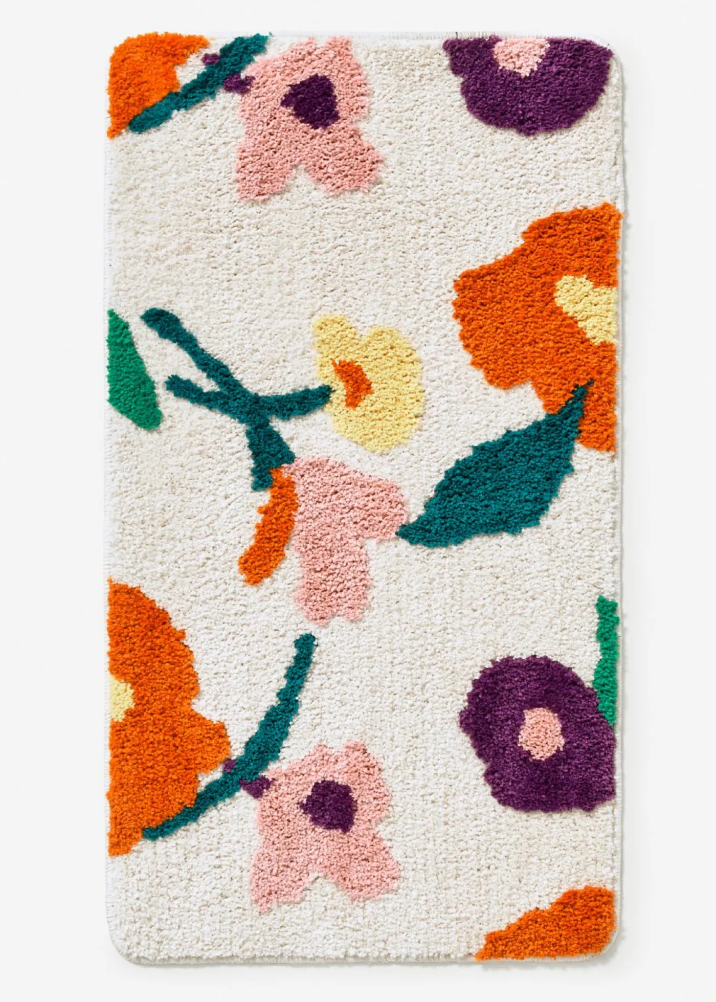 bonprix bonprix Muebles De Baño·Alfombrillas De Baño|Alfombrillas De Baño>Alfombrilla de baño acolchada con un colorido diseño floral Azul petróleo