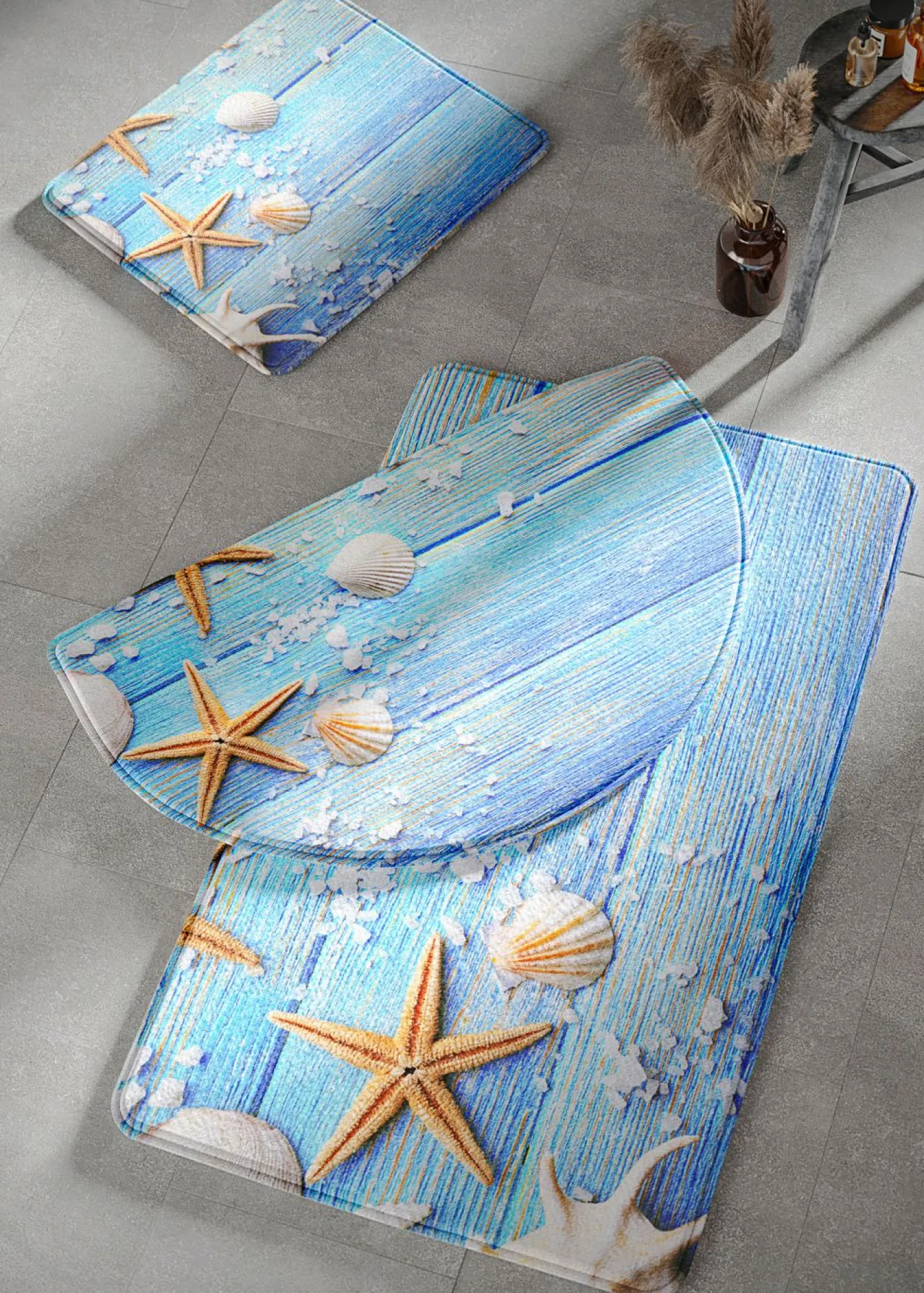 bonprix bonprix Muebles De Baño·Alfombrillas De Baño|Alfombrillas De Baño>Alfombrilla de baño con espuma viscoelástica Azul