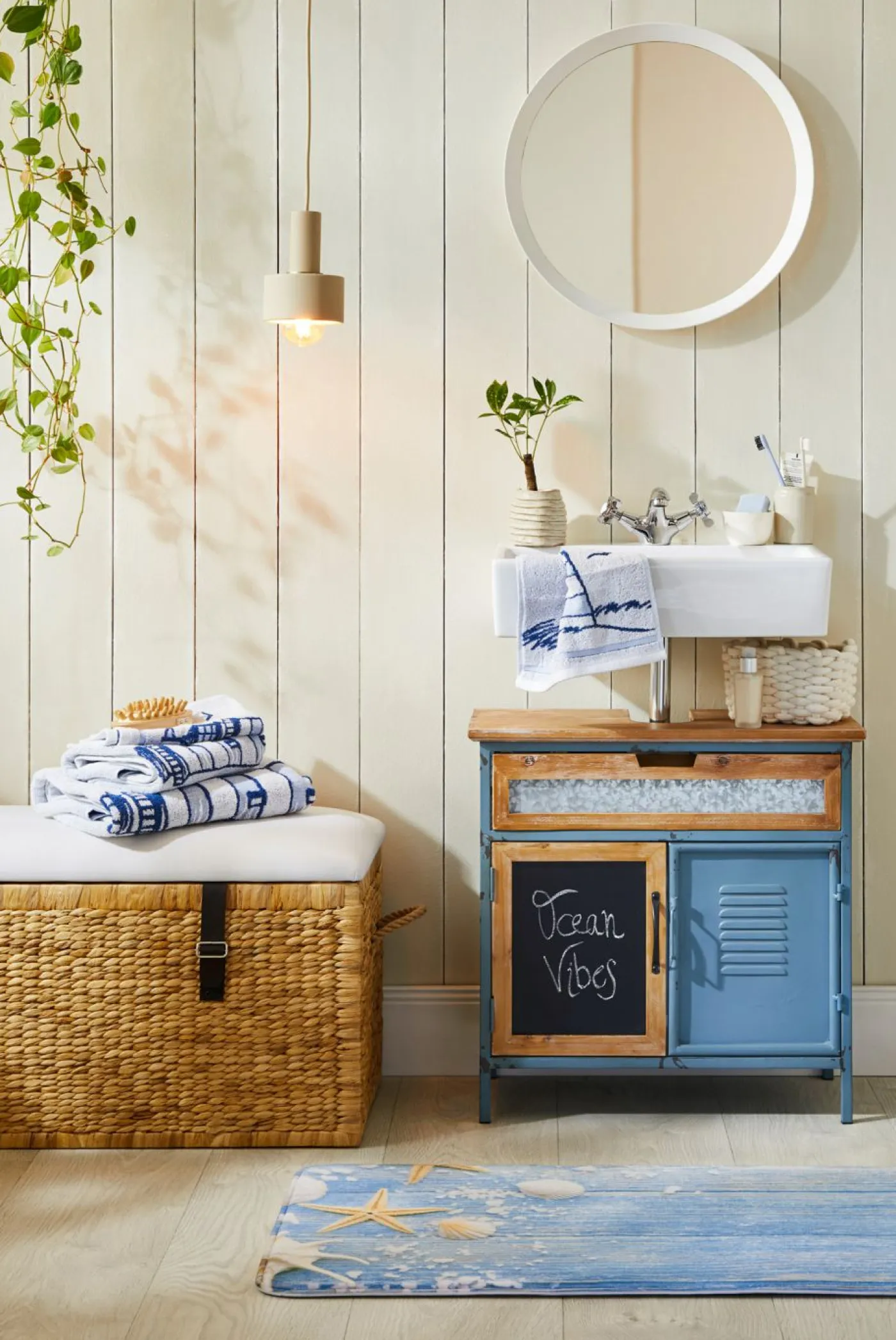 bonprix bonprix Muebles De Baño·Alfombrillas De Baño|Alfombrillas De Baño>Alfombrilla de baño con espuma viscoelástica Azul