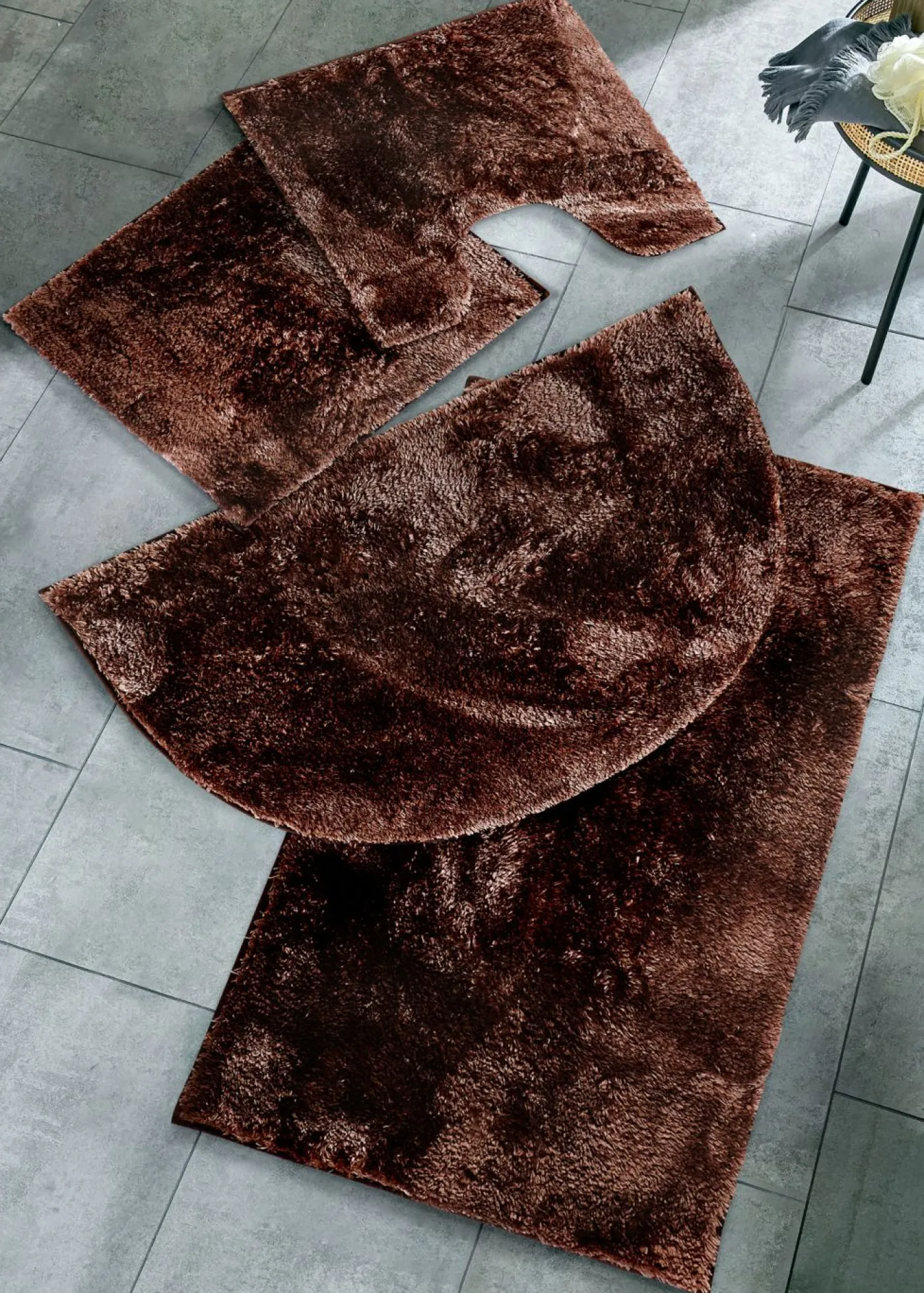 bonprix bonprix Muebles De Baño·Alfombrillas De Baño|Alfombrillas De Baño>Alfombrilla de baño con superficie brillante Beige