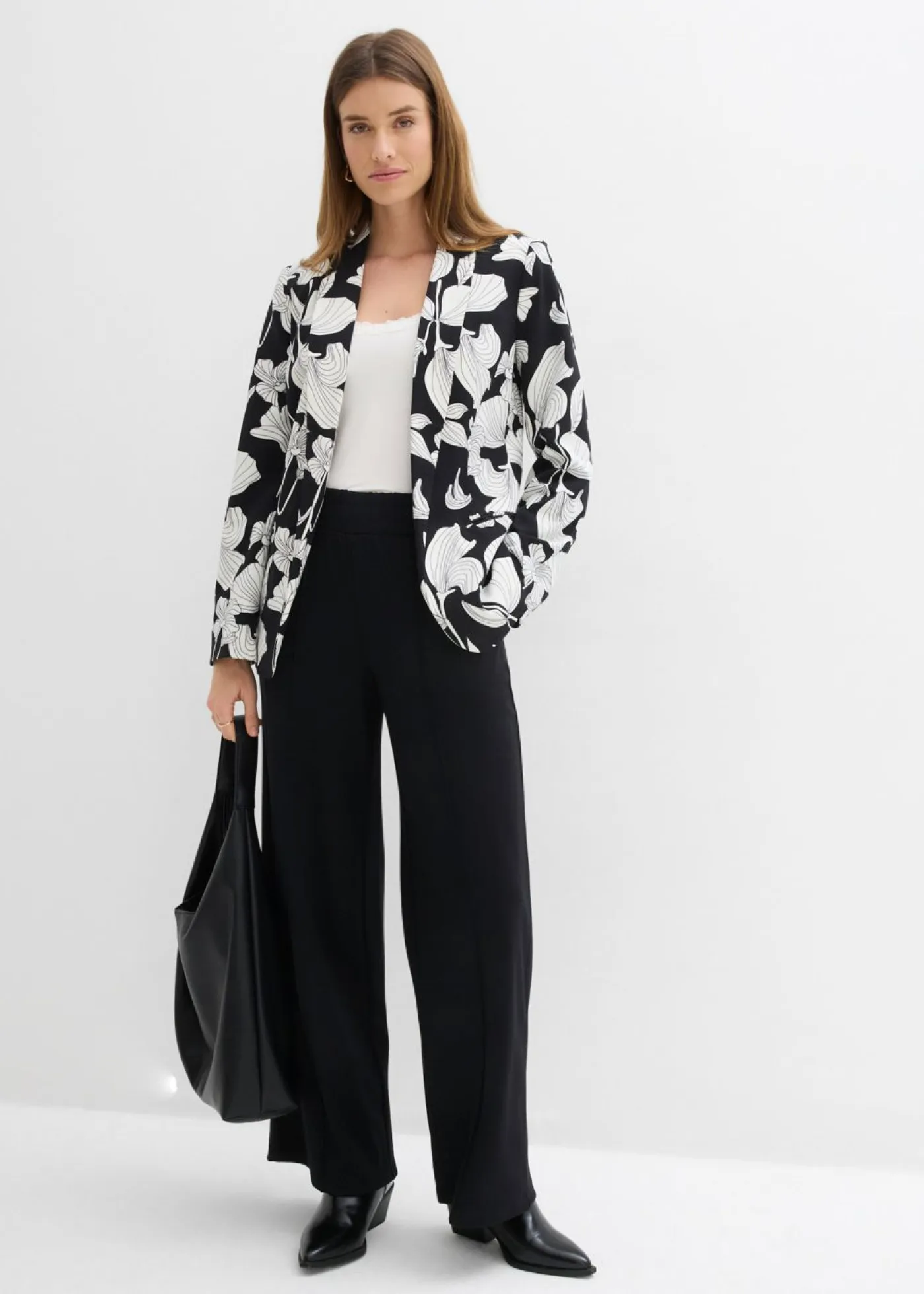 bonprix bonprix Blazers|Novedades>Americana Negro de flores