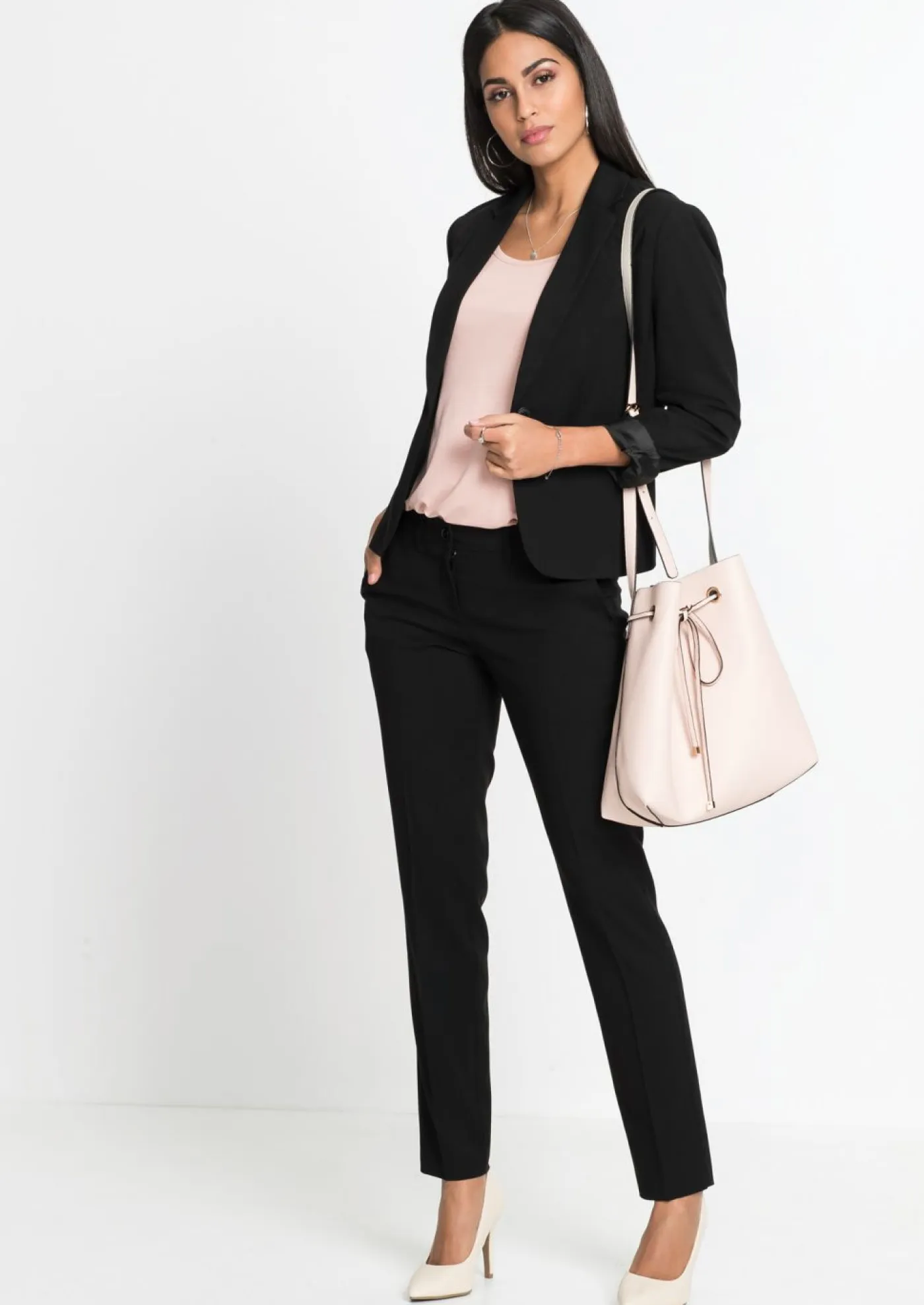 bonprix bonprix Blazers>Americana con bolsillos Negro