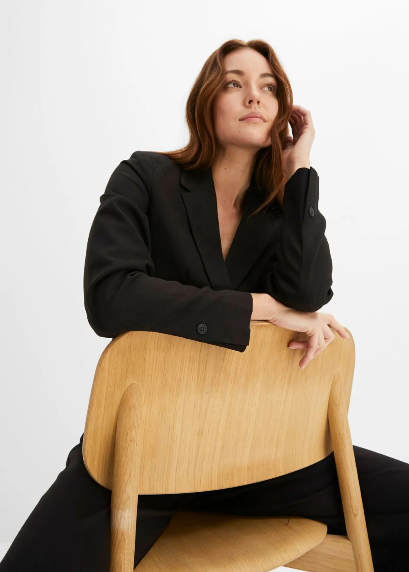 bonprix bonprix Blazers>Americana con bolsillos Negro