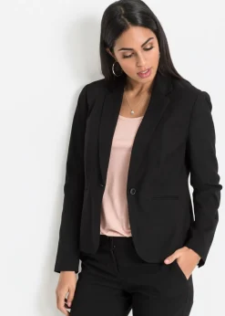 bonprix bonprix Blazers|Tallas Pequeñas>Americana con bolsillos, petite Negro
