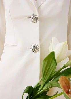 Mujer bonprix bonprix Americana con botones decorativos