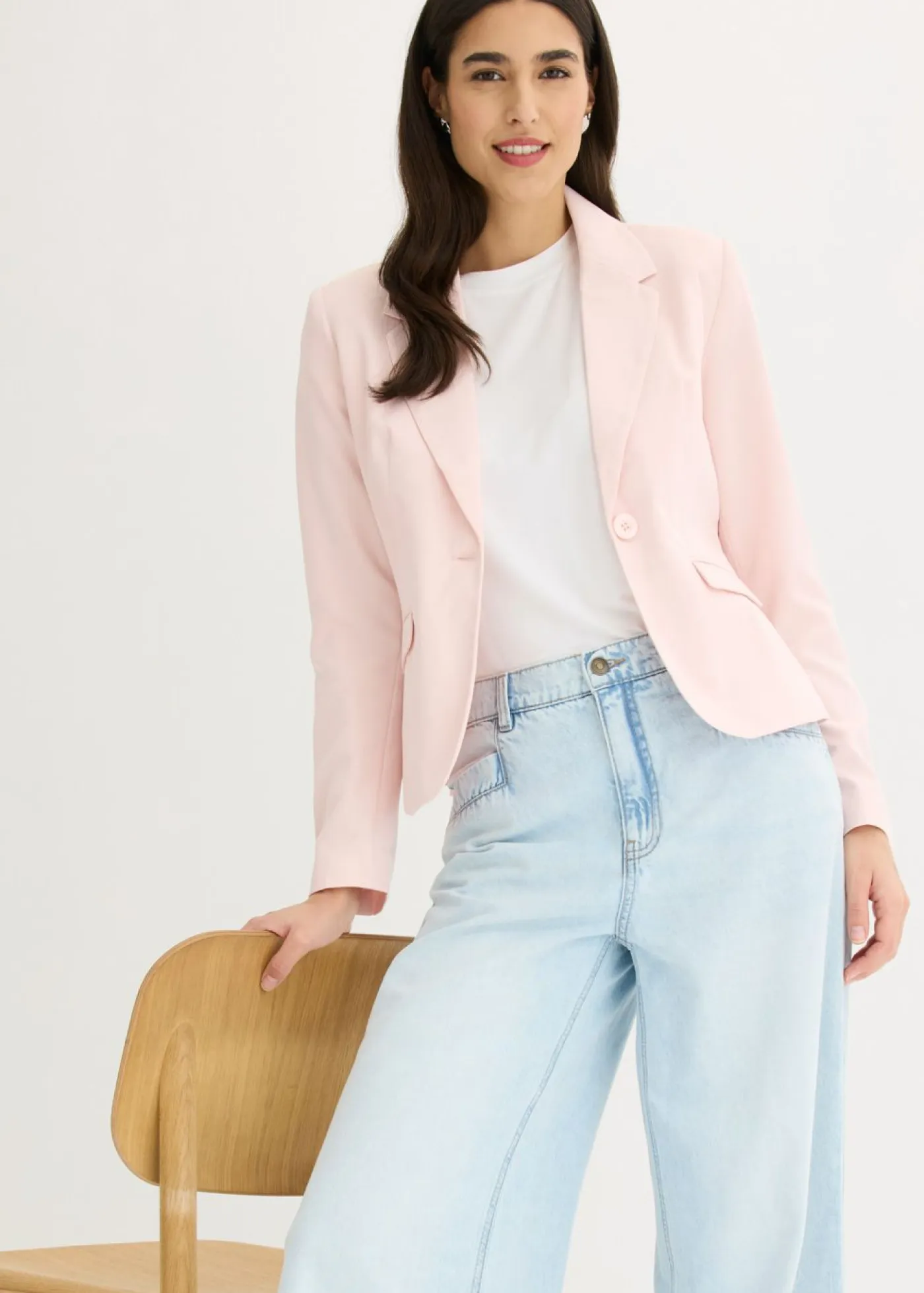 Mujer bonprix bonprix Americana corta con bolsillos