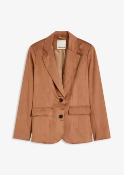 bonprix bonprix Blazers>Americana de ante sintético Marrón moka