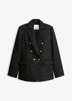 Mujer bonprix bonprix Americana de bouclé con doble botonadura