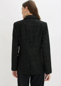 Mujer bonprix bonprix Americana de bouclé con doble botonadura