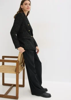 Mujer bonprix bonprix Americana de bouclé con doble botonadura