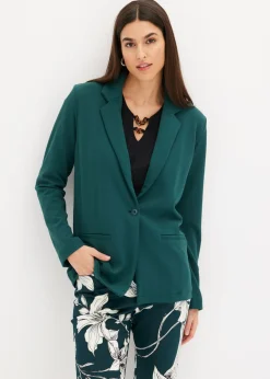 bonprix bonprix Blazers>Americana de crepé Verde intenso