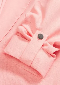 bonprix bonprix Blazers|Novedades>Americana de lino con mangas fruncidas rosa pálido