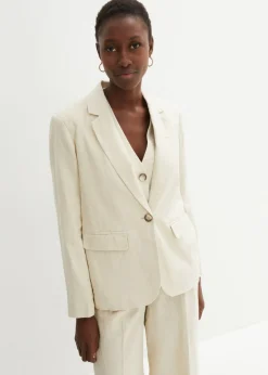 Mujer bonprix bonprix Americana de lino puro