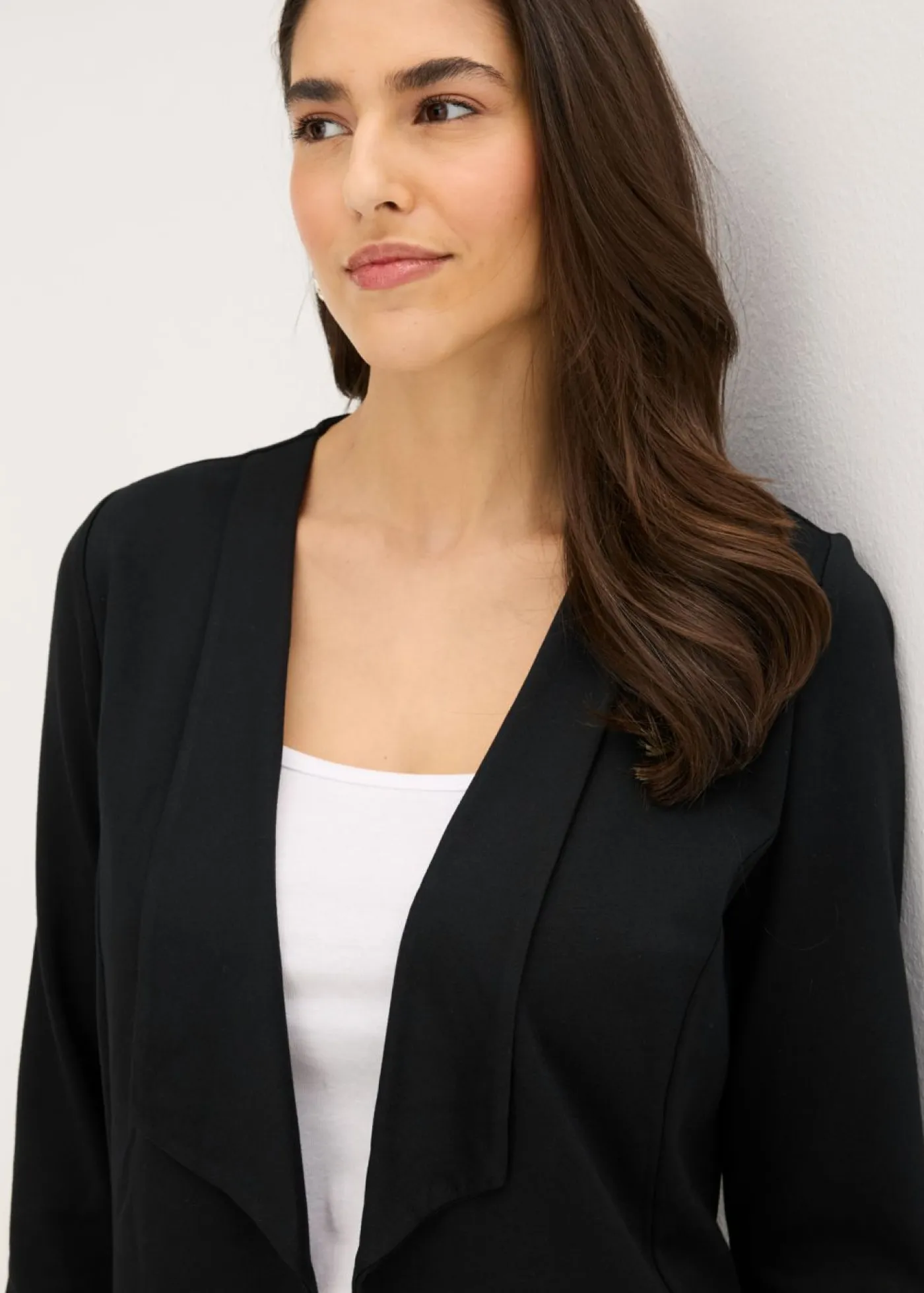 bonprix bonprix Blazers>Americana de punto de mezcla de viscosa Negro