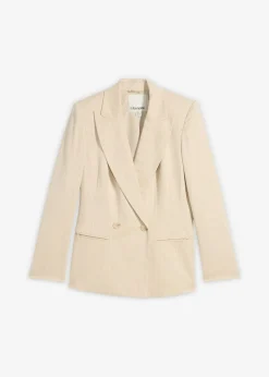 bonprix bonprix Blazers|Novedades>Americana de raya diplomática arena claro/blanco con rayas