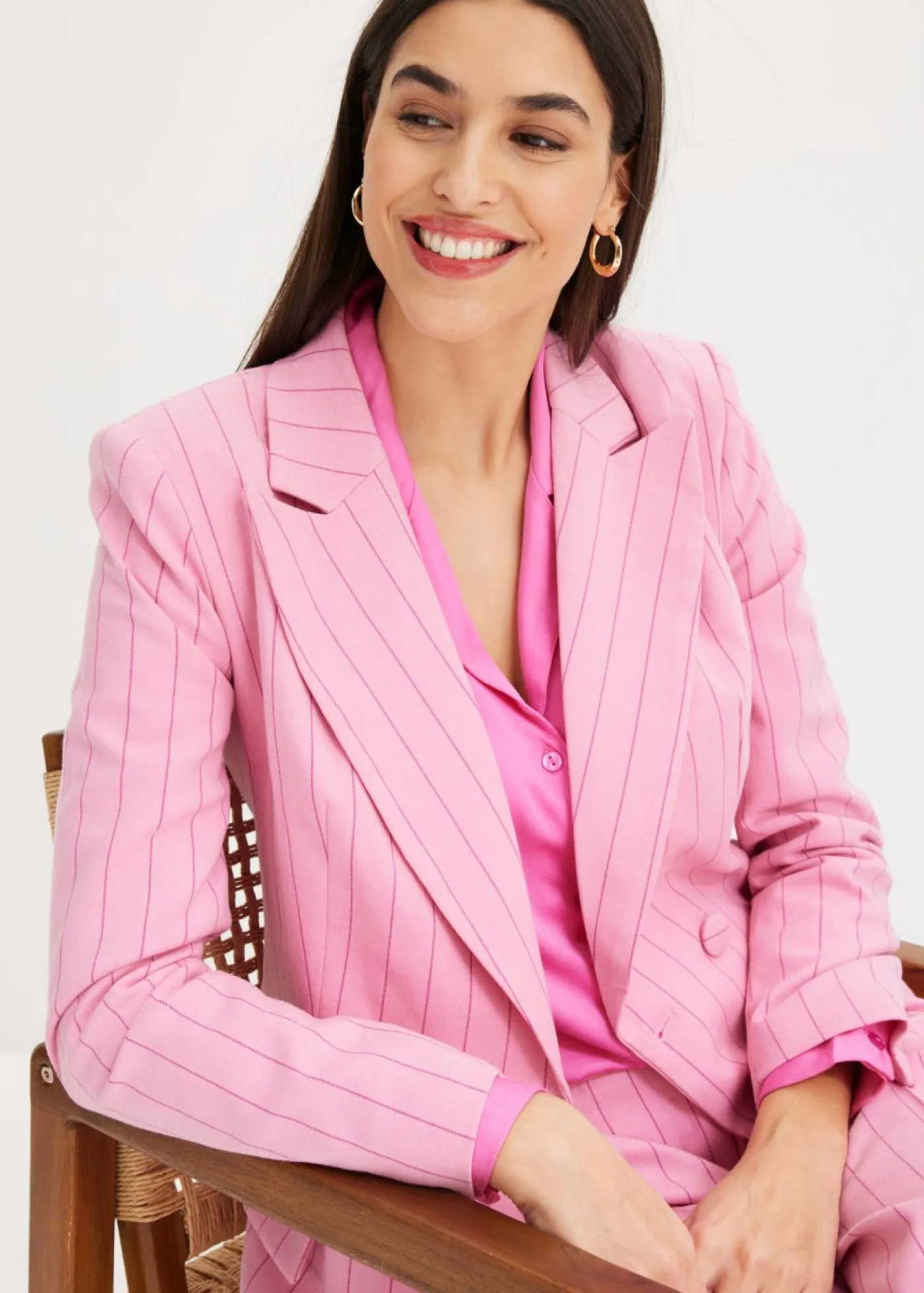 Mujer bonprix bonprix Americana de raya diplomática