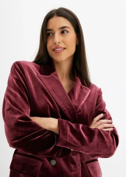 Mujer bonprix bonprix Americana de terciopelo suave