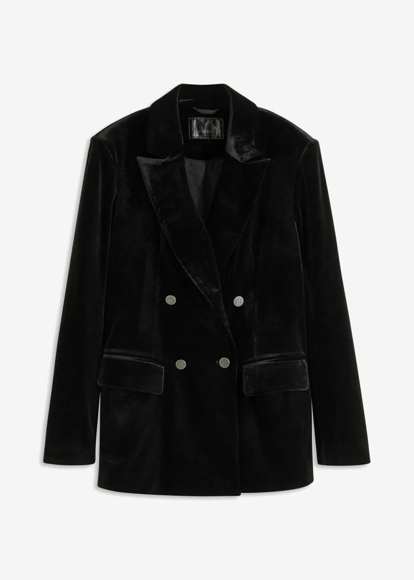 bonprix bonprix Blazers>Americana de terciopelo suave Negro