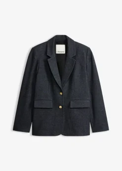 bonprix bonprix Blazers>Americana elástica de una sola fila azul marino moteado
