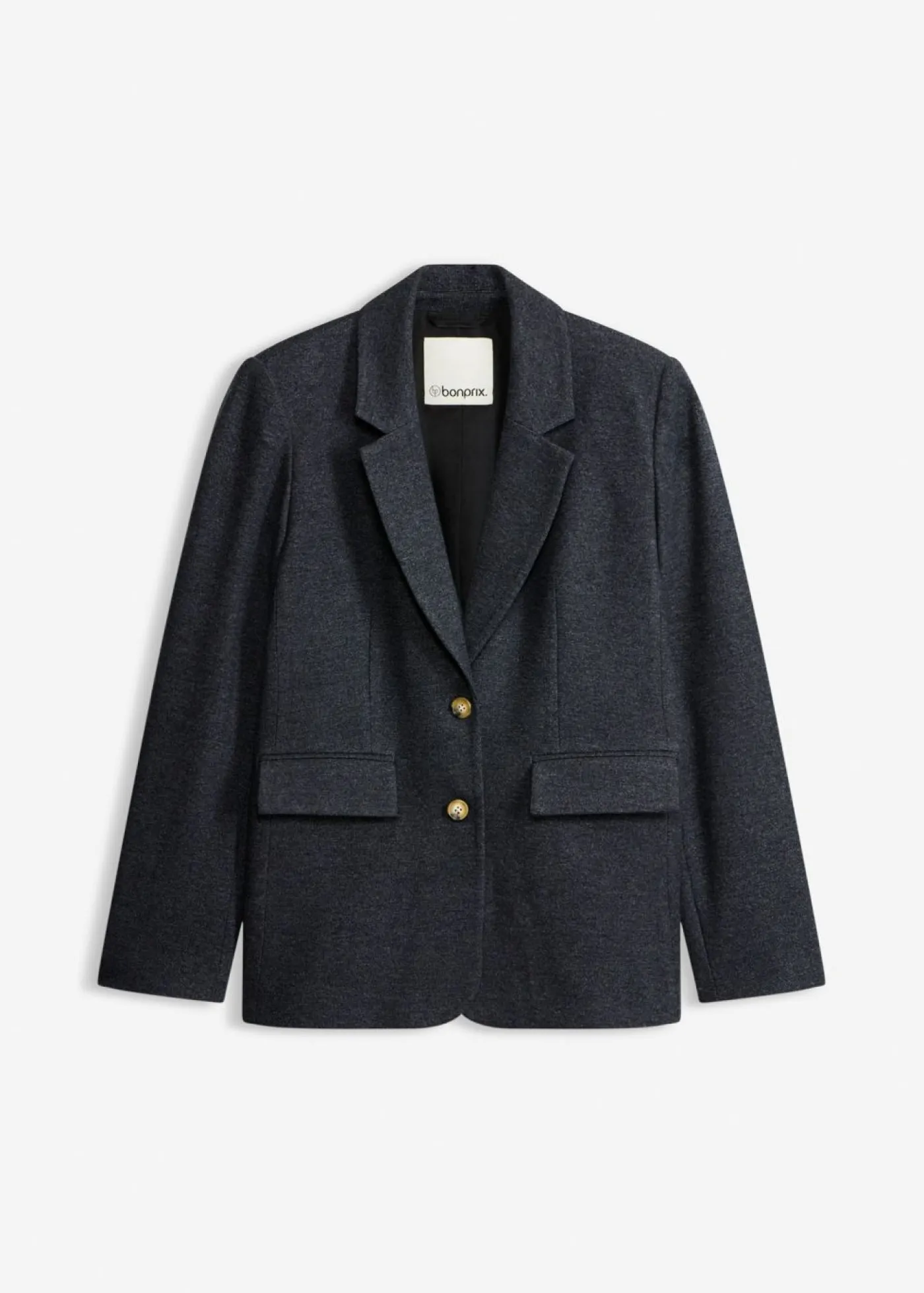 bonprix bonprix Blazers>Americana elástica de una sola fila azul marino moteado
