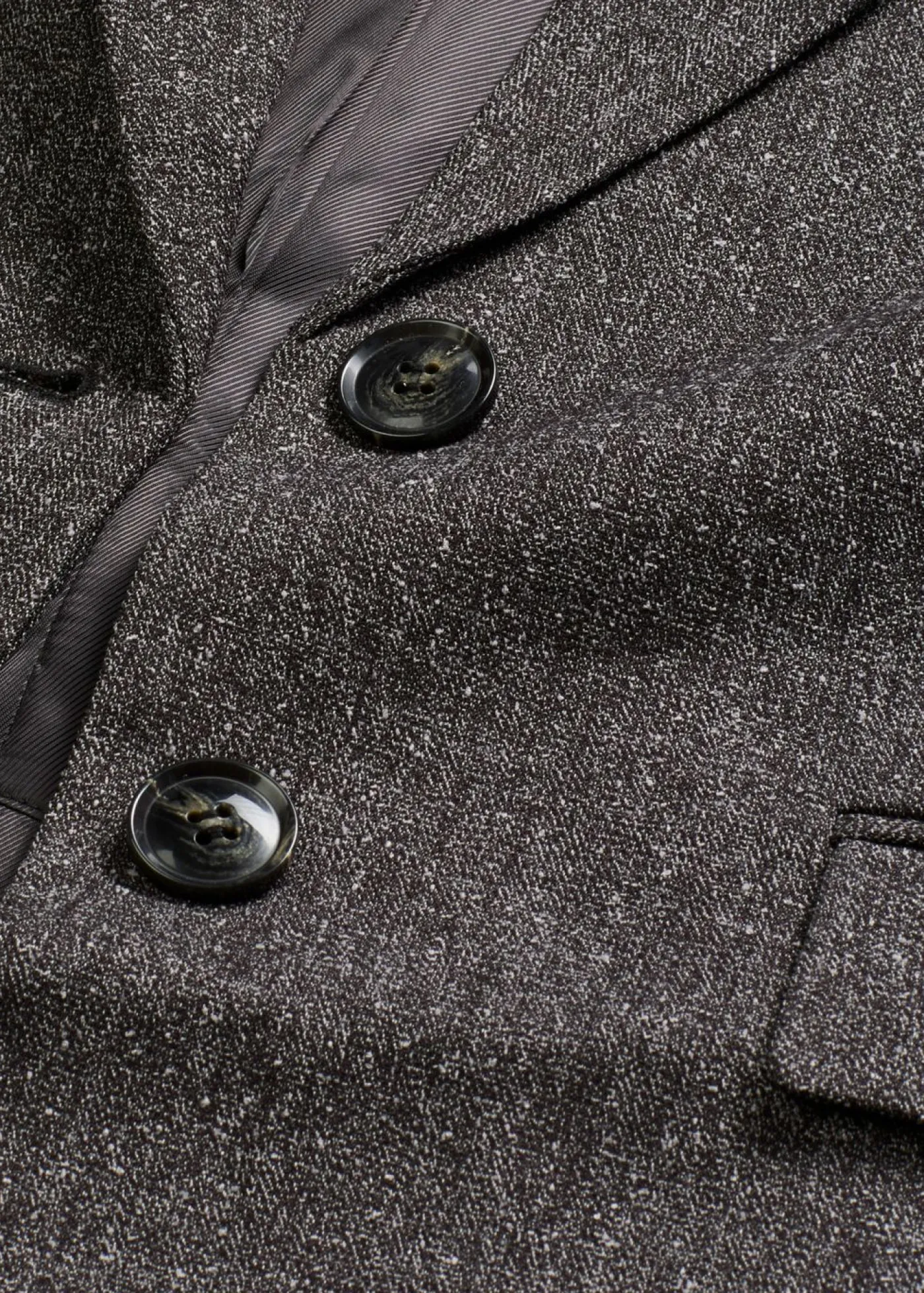 bonprix bonprix Esenciales|Blazers>Americana holgada de mezcla de viscosa fina gris jaspeado moteado