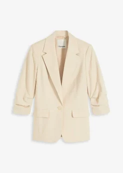 Mujer bonprix bonprix Americana holgada de viscosa con mangas 3/4