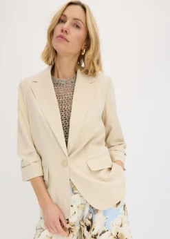 Mujer bonprix bonprix Americana holgada de viscosa con mangas 3/4