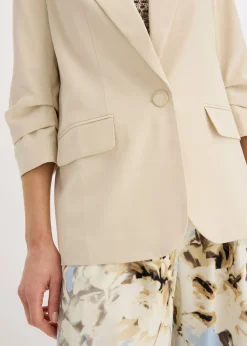 Mujer bonprix bonprix Americana holgada de viscosa con mangas 3/4