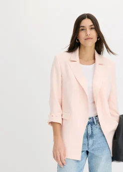 bonprix bonprix Blazers>Americana larga rosa pálido