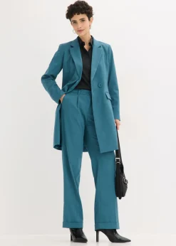 Mujer bonprix bonprix Americana larga con escote en V y mangas largas