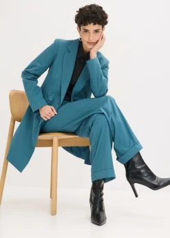 Mujer bonprix bonprix Americana larga con escote en V y mangas largas