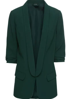 Mujer bonprix bonprix Americana larga con mangas drapeadas