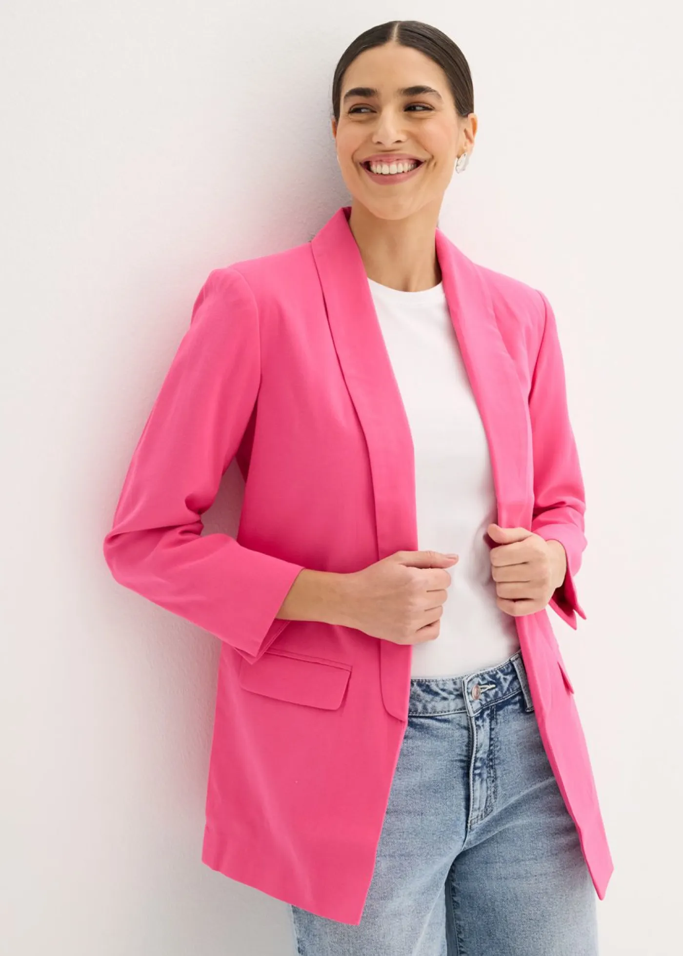 Mujer bonprix bonprix Americana larga de mezcla de viscosa