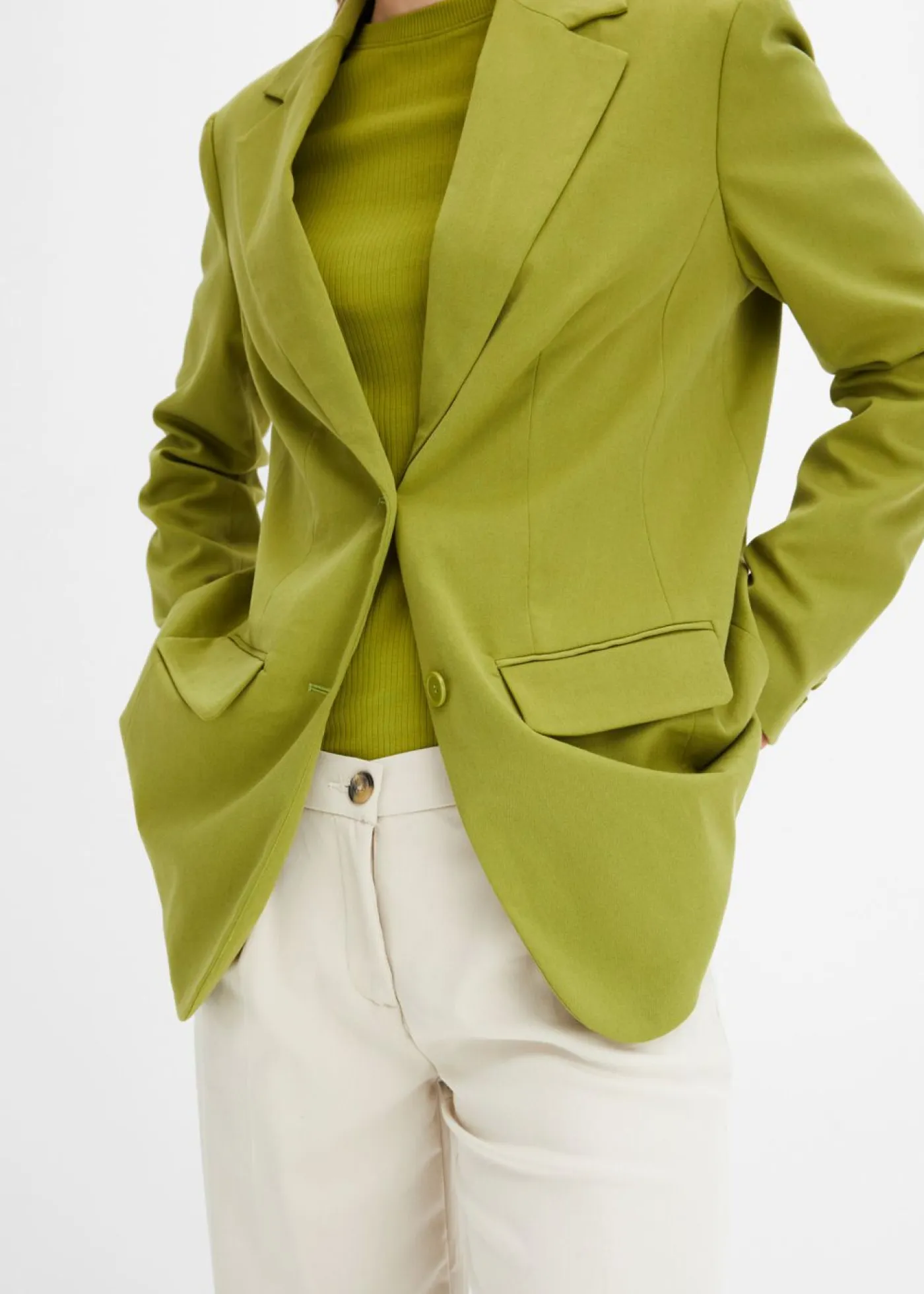 Mujer bonprix bonprix Americana larga de mezcla de viscosa