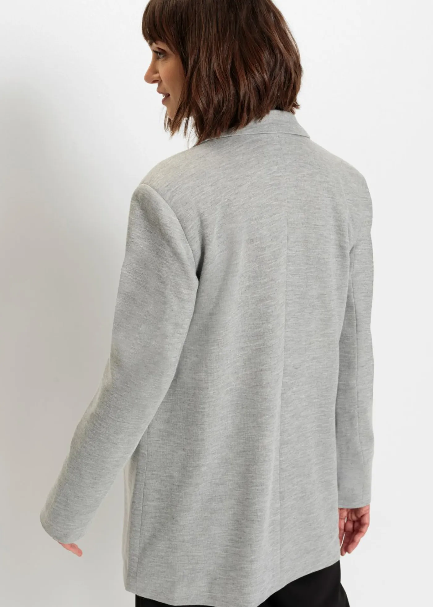 Mujer bonprix bonprix Americana larga de punto con bolsillos