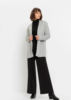 Mujer bonprix bonprix Americana larga de punto con bolsillos