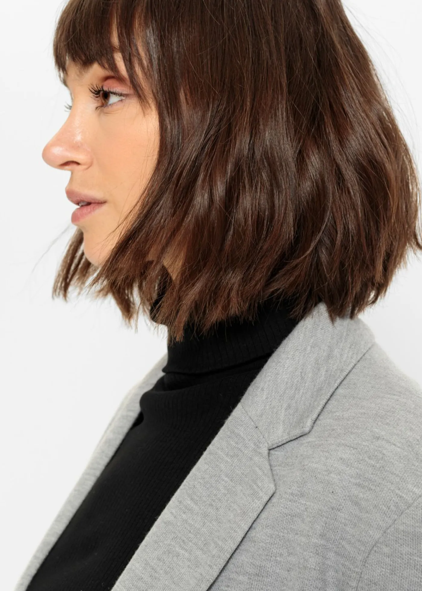 Mujer bonprix bonprix Americana larga de punto con bolsillos