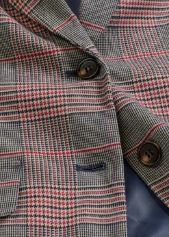 bonprix bonprix Blazers>Americana oversize marrón-beige a cuadros