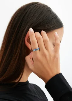 bonprix bonprix Complementos Temáticos·Accesorios Elegantes|Joyería>Anillo plata rodinada-azul