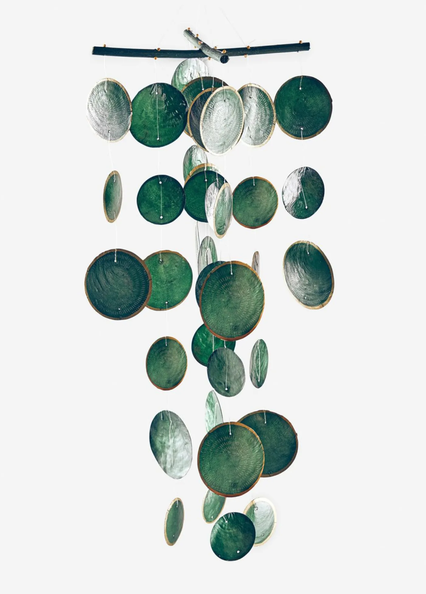 bonprix bonprix Muebles De Exterior·Decoración E Iluminación De Jardín|Figuras Y Accesorios Decorativos>Atrapasueños Boltze con conchas Verde oscuro