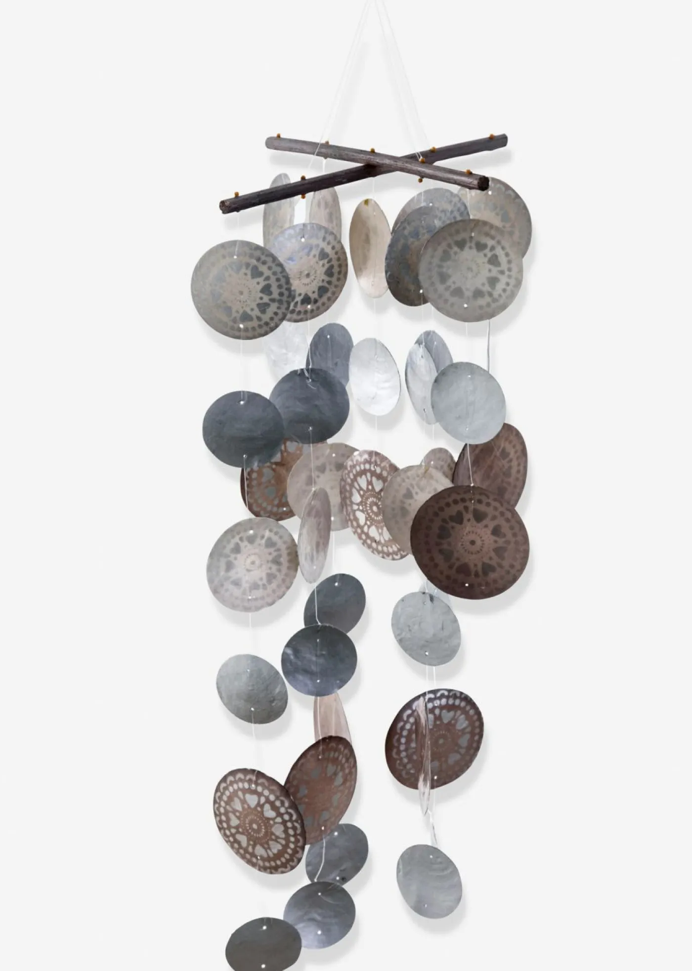 bonprix bpc living bonprix collection Muebles De Exterior·Decoración E Iluminación De Jardín|Decoración Barata>Atrapasueños Boltze con conchas Marrón grisáceo-crema