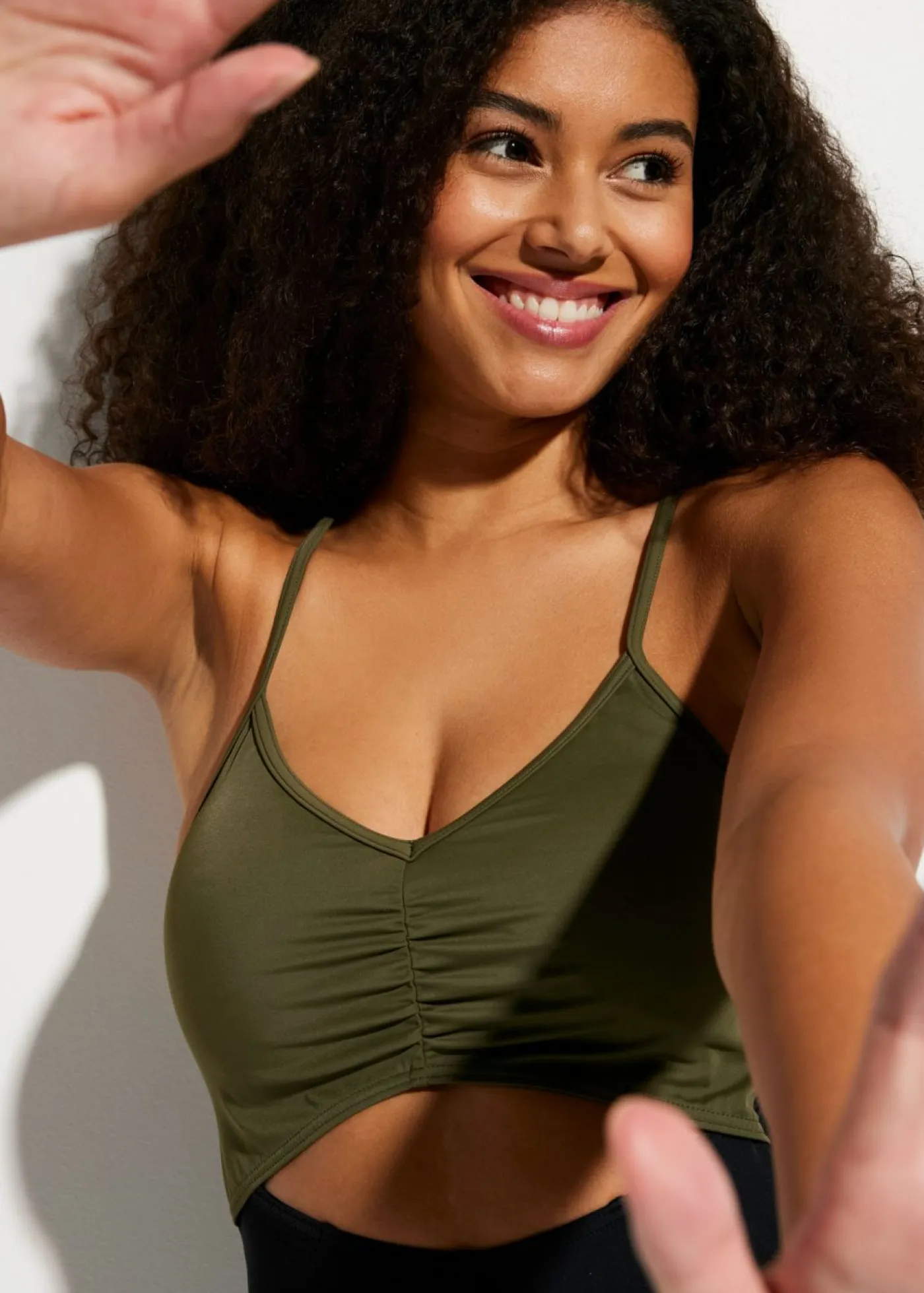 bonprix bonprix Bañadores>Bañador Negro-verde oliva oscuro